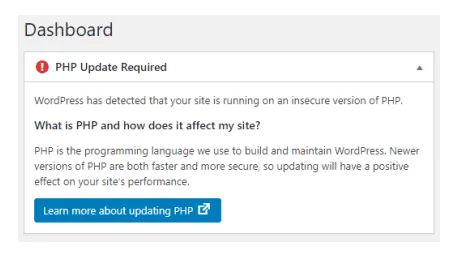 Secure your WordPress Site by Updating your PHP 15